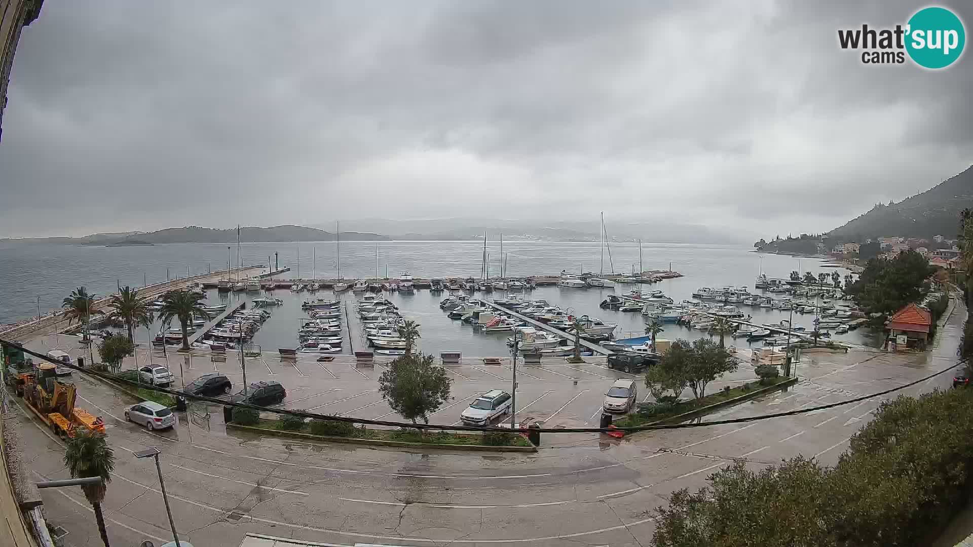 Spletna kamera Orebić Riva – Trajekt za Korčulo v živo