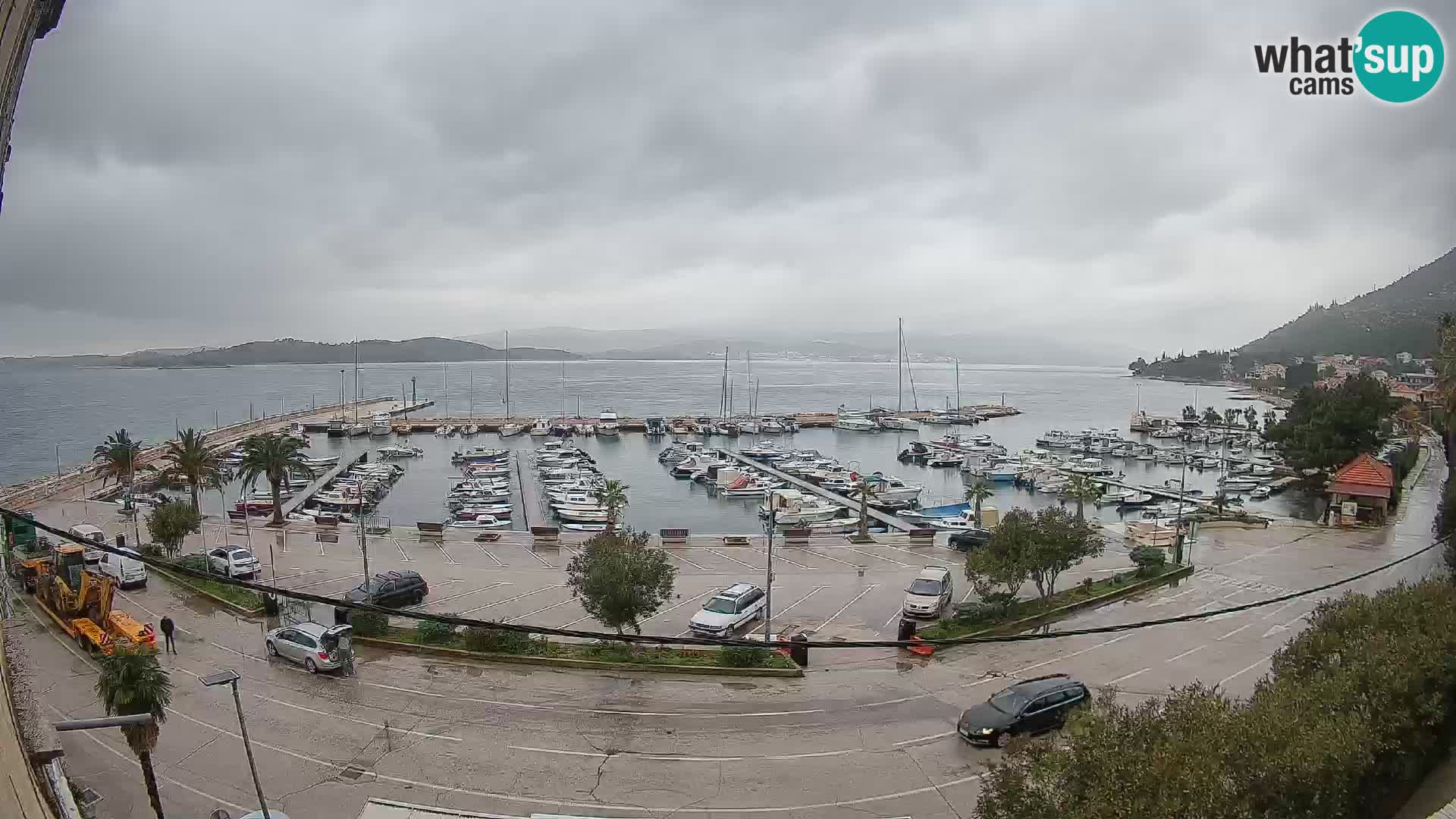 Spletna kamera Orebić Riva – Trajekt za Korčulo v živo