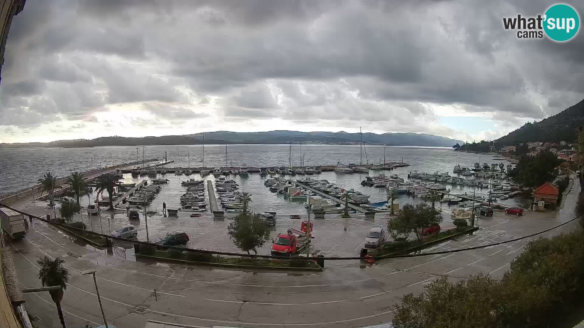 Webcam Orebić Riva – Ferry vers Korčula en direct