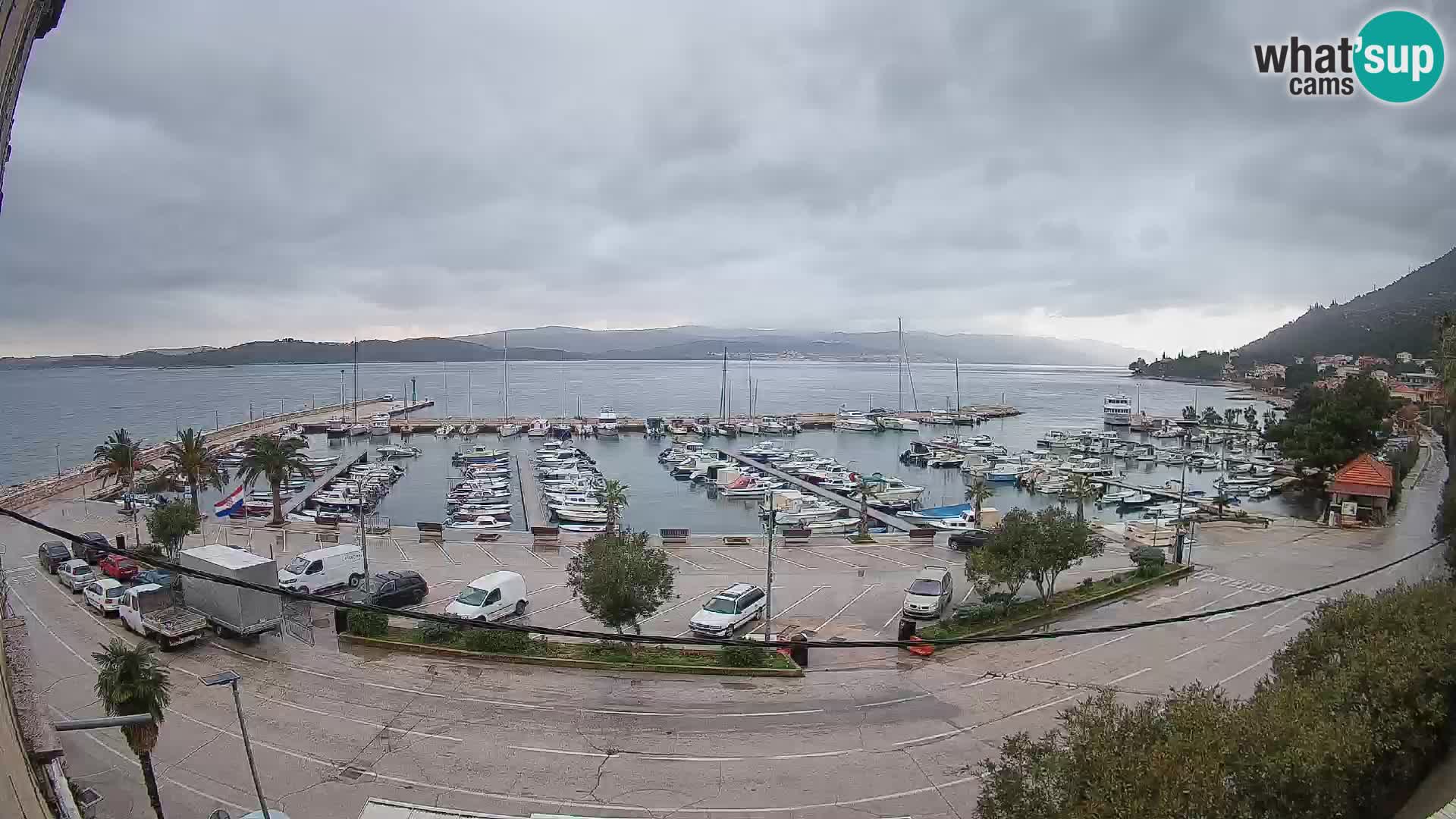 Webcam Orebić Riva – Ferry vers Korčula en direct