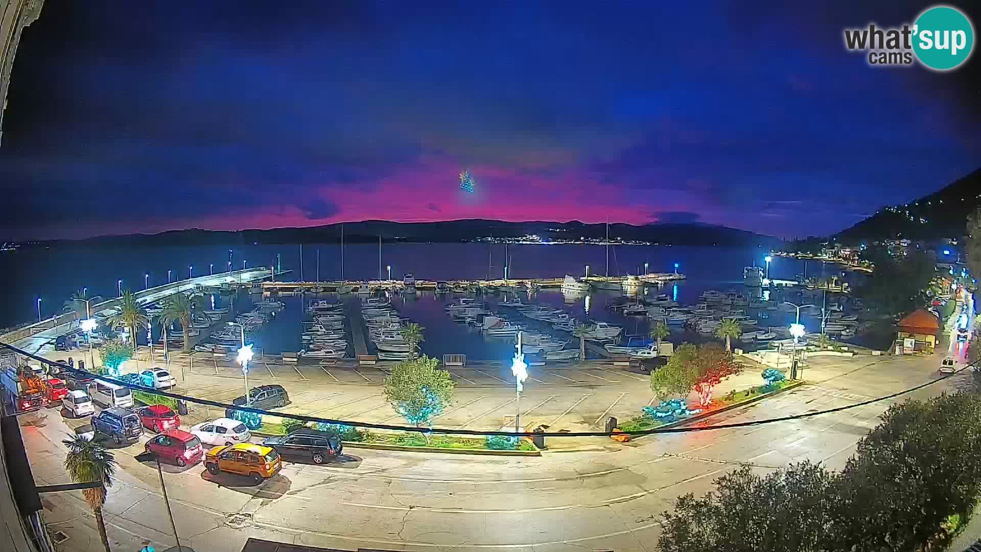 Webcam Orebić Riva – Ferry to Korčula Live