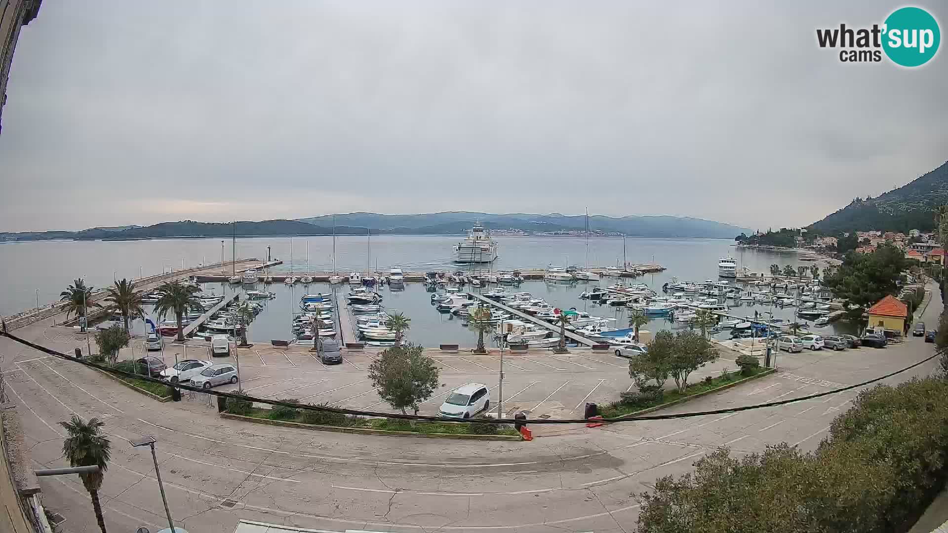 Webcam Orebić Riva – Ferry to Korčula Live