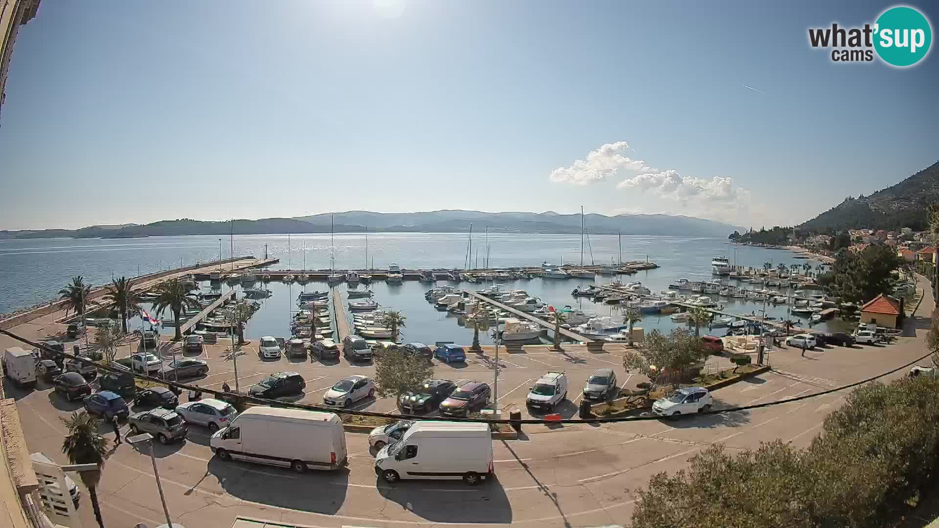 Webcam Orebić Riva – Ferry to Korčula Live