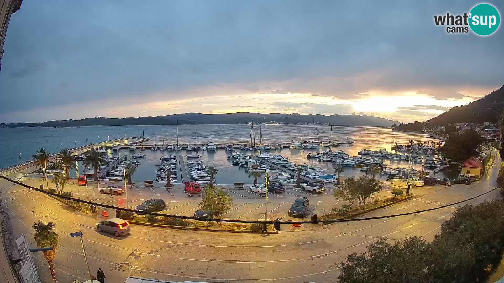 Webcam Orebić Riva – Ferry to Korčula Live