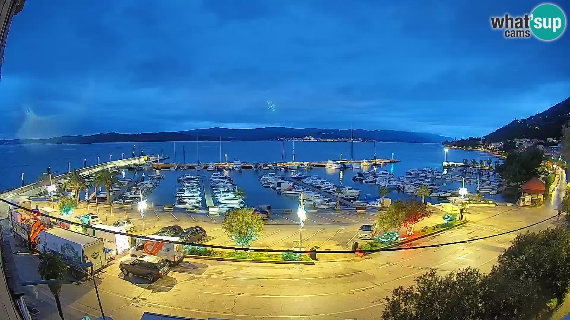 Webcam Orebić Riva – Ferry to Korčula Live