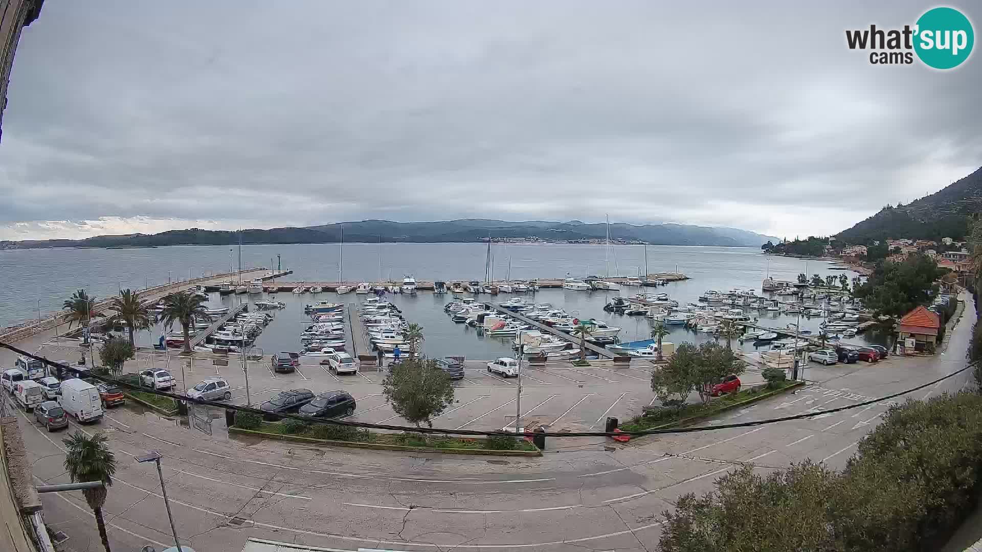 Webcam Orebić Riva – Ferry a Korčula en vivo