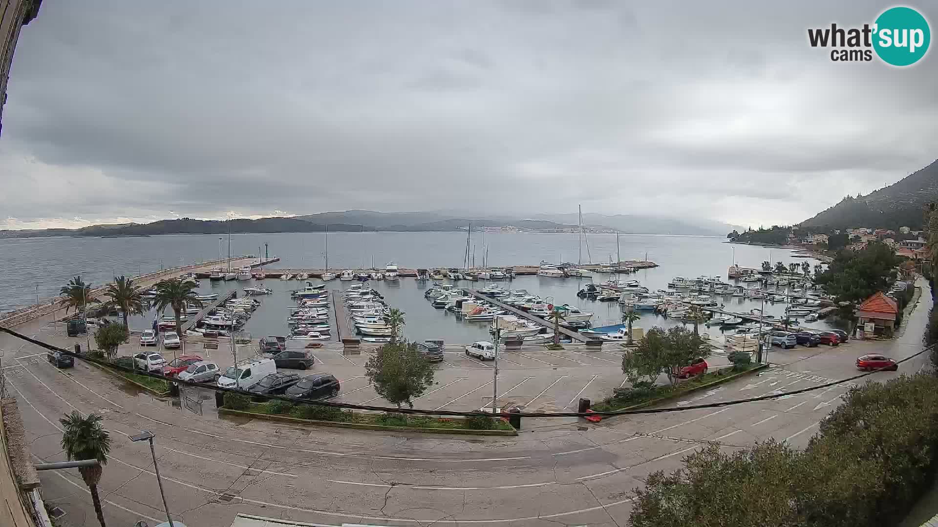 Webcam Orebić Riva – Ferry vers Korčula en direct