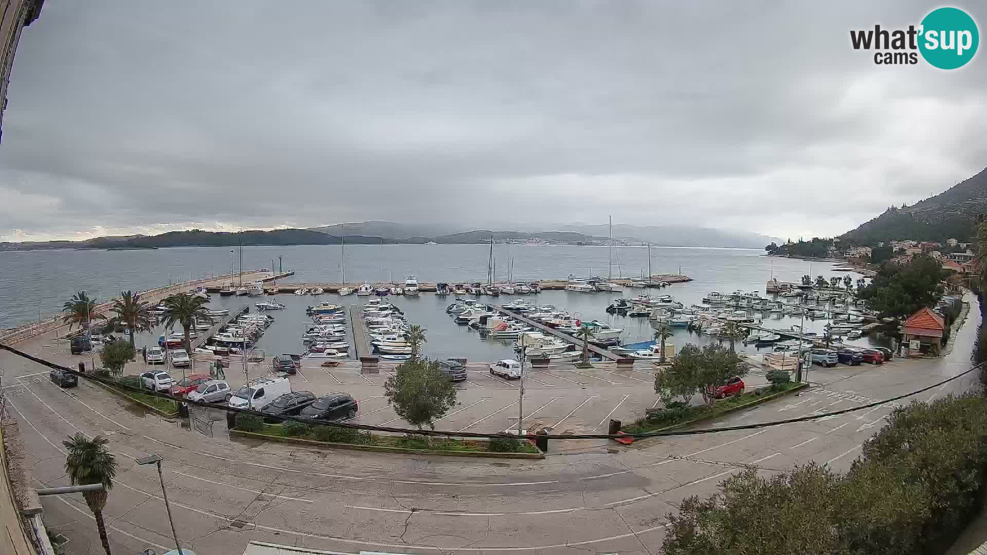 Webcam Orebić Uferpromenade – Fähre nach Korčula Live