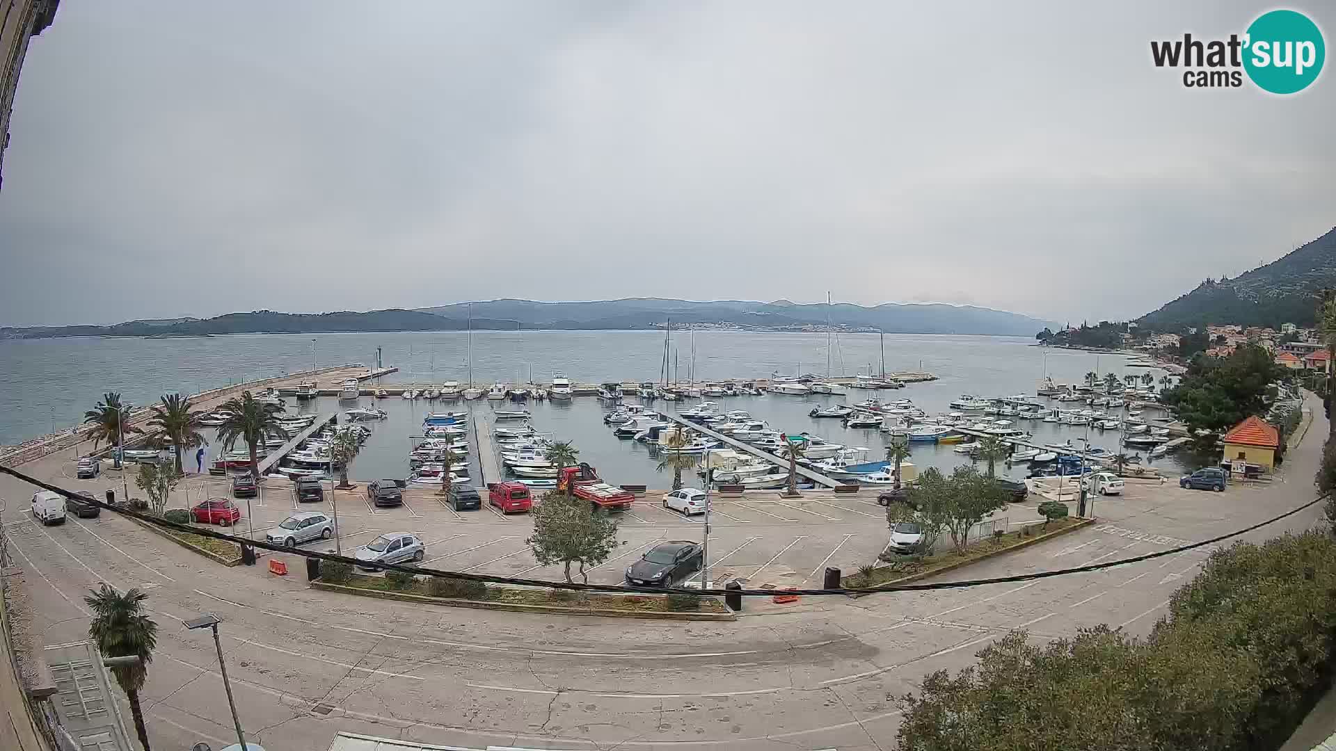 Webcam Orebić Riva – Ferry to Korčula Live