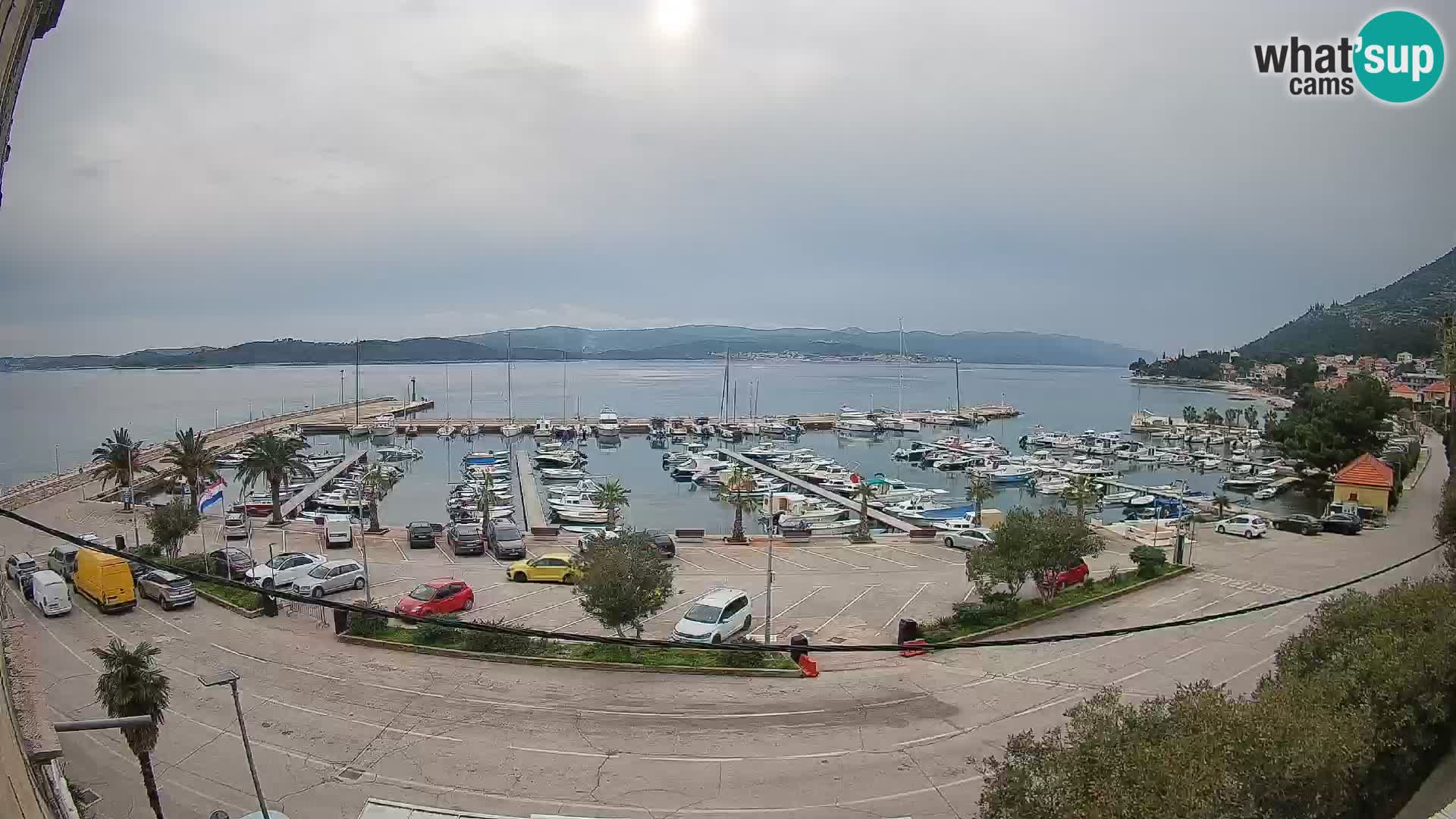 Web kamera Orebić Riva – Trajekt za Korčulu uživo