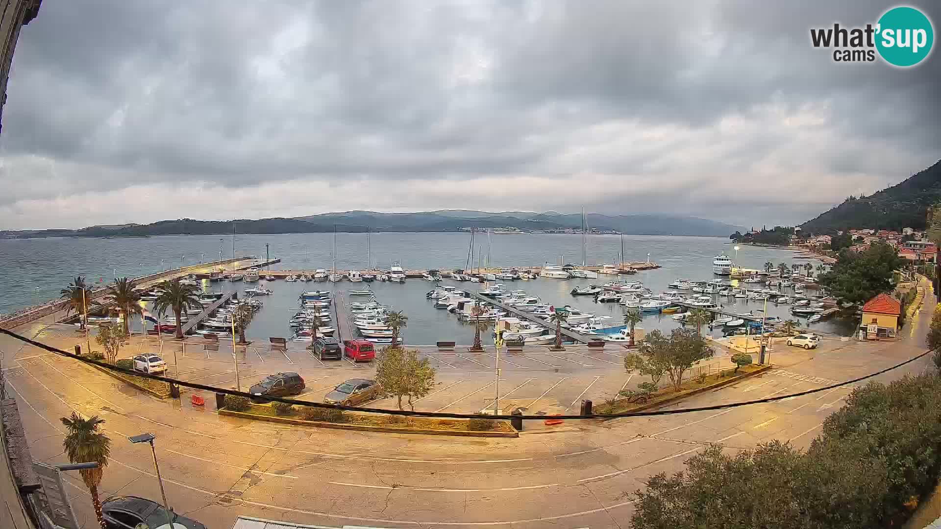 Webcam Orebić Riva – Ferry vers Korčula en direct