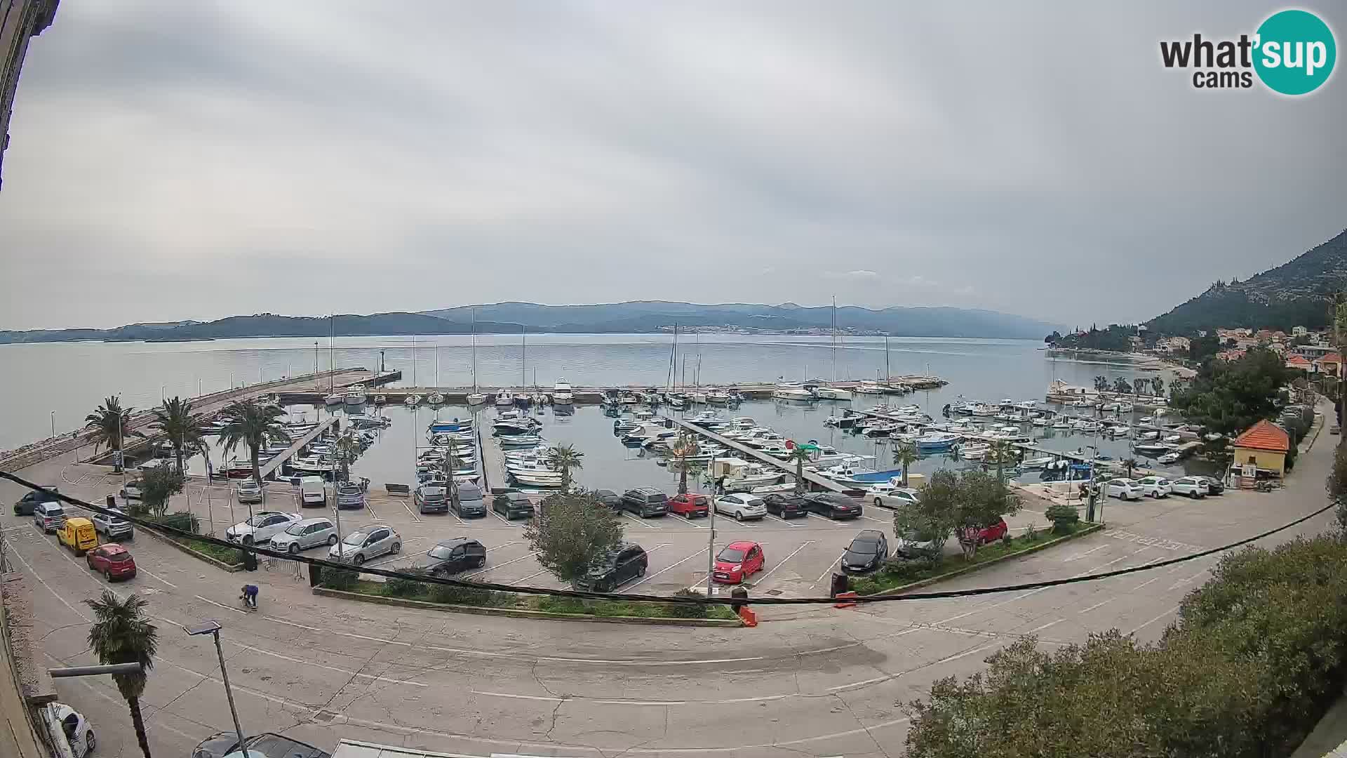 Webcam Orebić Uferpromenade – Fähre nach Korčula Live