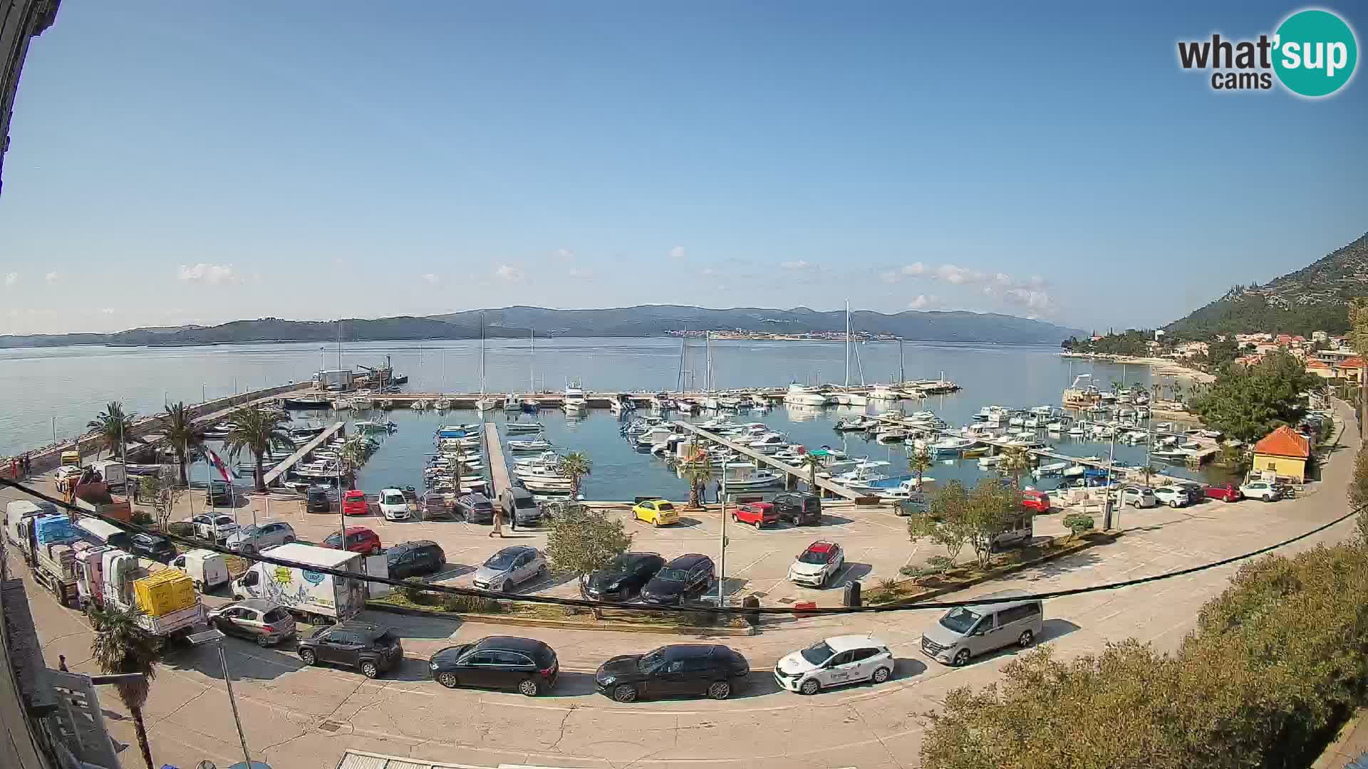 Webcam Orebić Riva – Ferry a Korčula en vivo