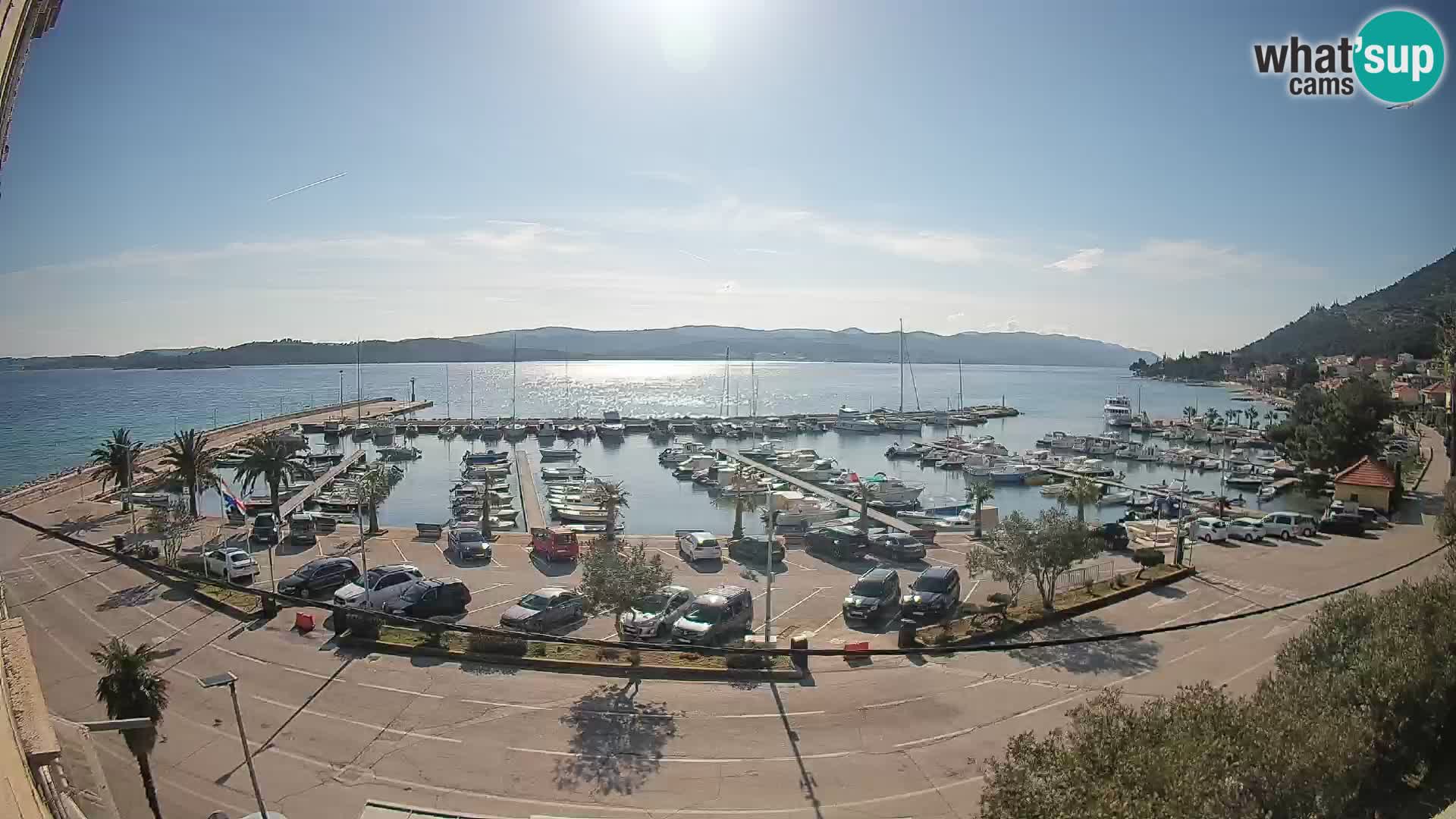 Webcam Orebić Riva – Ferry to Korčula Live