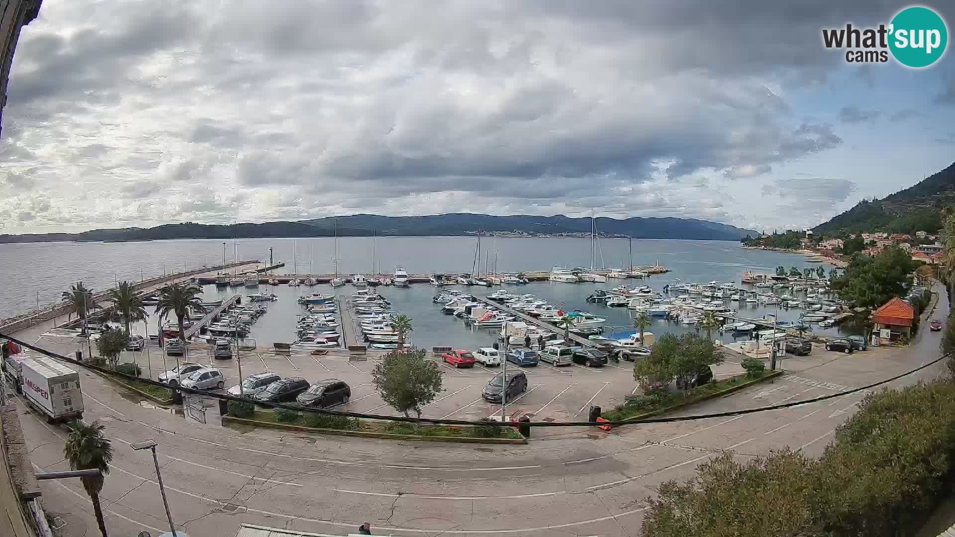 Web kamera Orebić Riva – Trajekt za Korčulu uživo