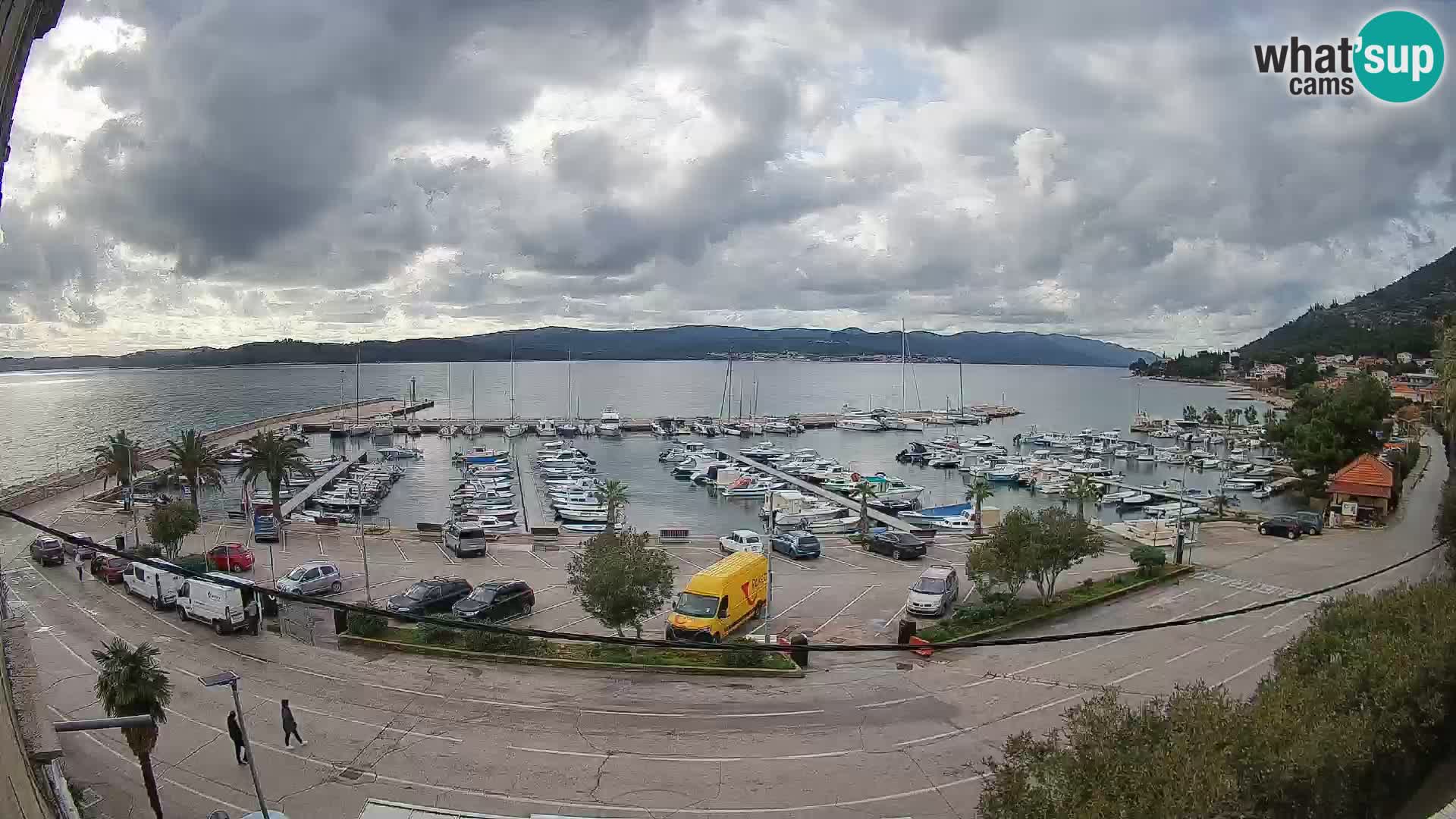 Webcam Orebić Uferpromenade – Fähre nach Korčula Live