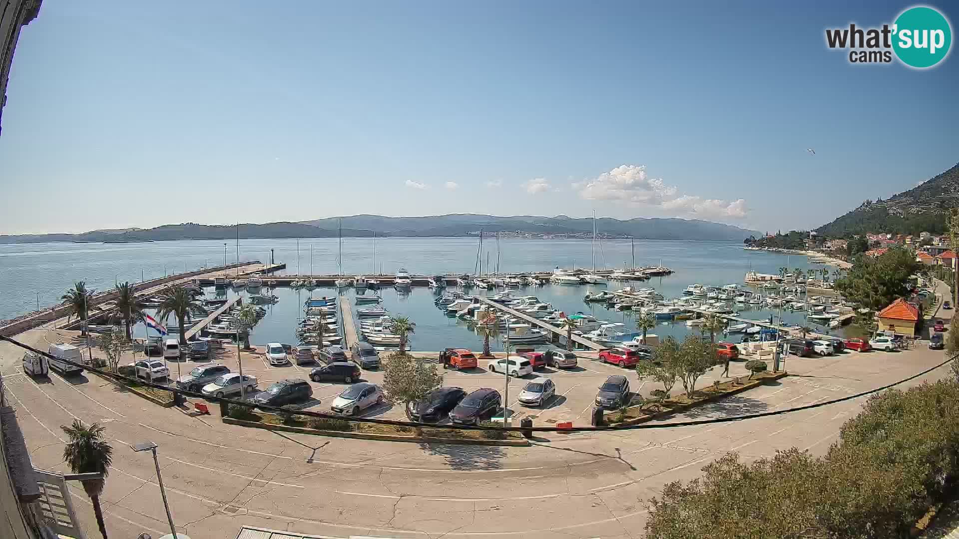 Webcam Orebić Riva – Ferry a Korčula en vivo