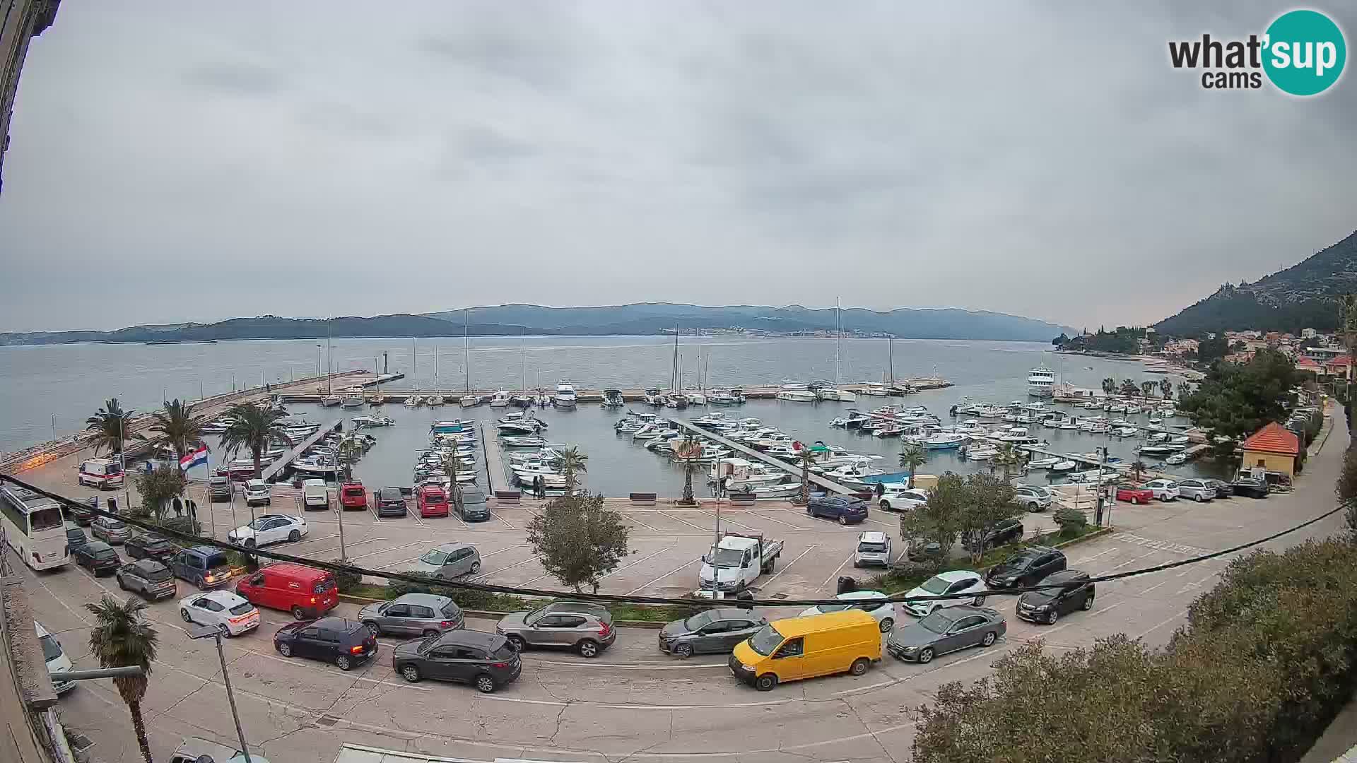 Webcam Orebić Riva – Ferry to Korčula Live