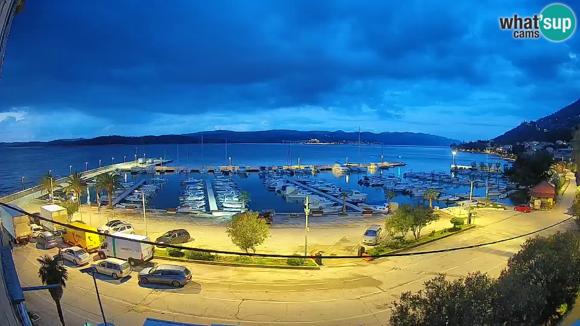 Webcam Orebić Uferpromenade – Fähre nach Korčula Live