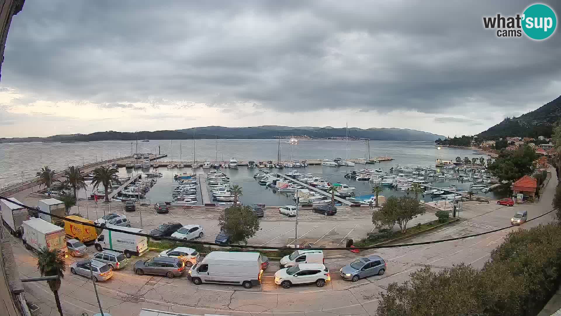 Webcam Orebić Uferpromenade – Fähre nach Korčula Live