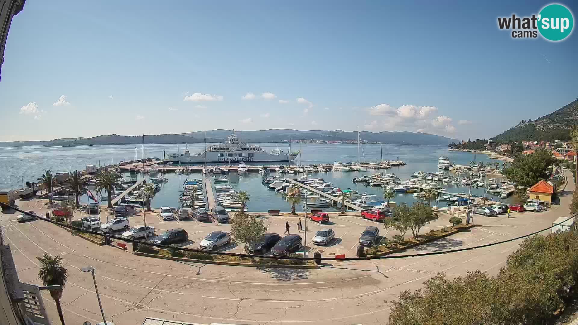 Webcam Orebić Riva – Ferry a Korčula en vivo
