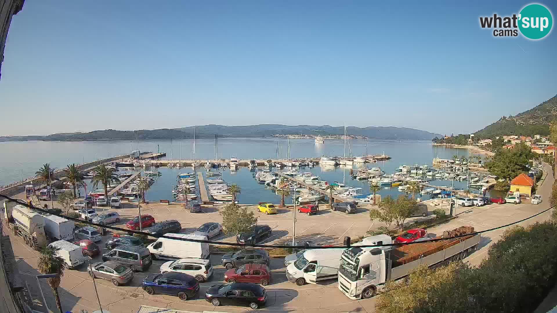 Webcam Orebić Uferpromenade – Fähre nach Korčula Live