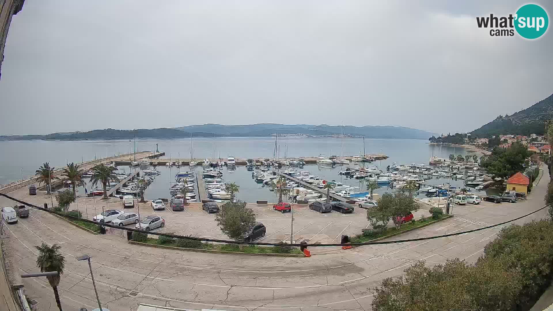 Webcam Orebić Uferpromenade – Fähre nach Korčula Live