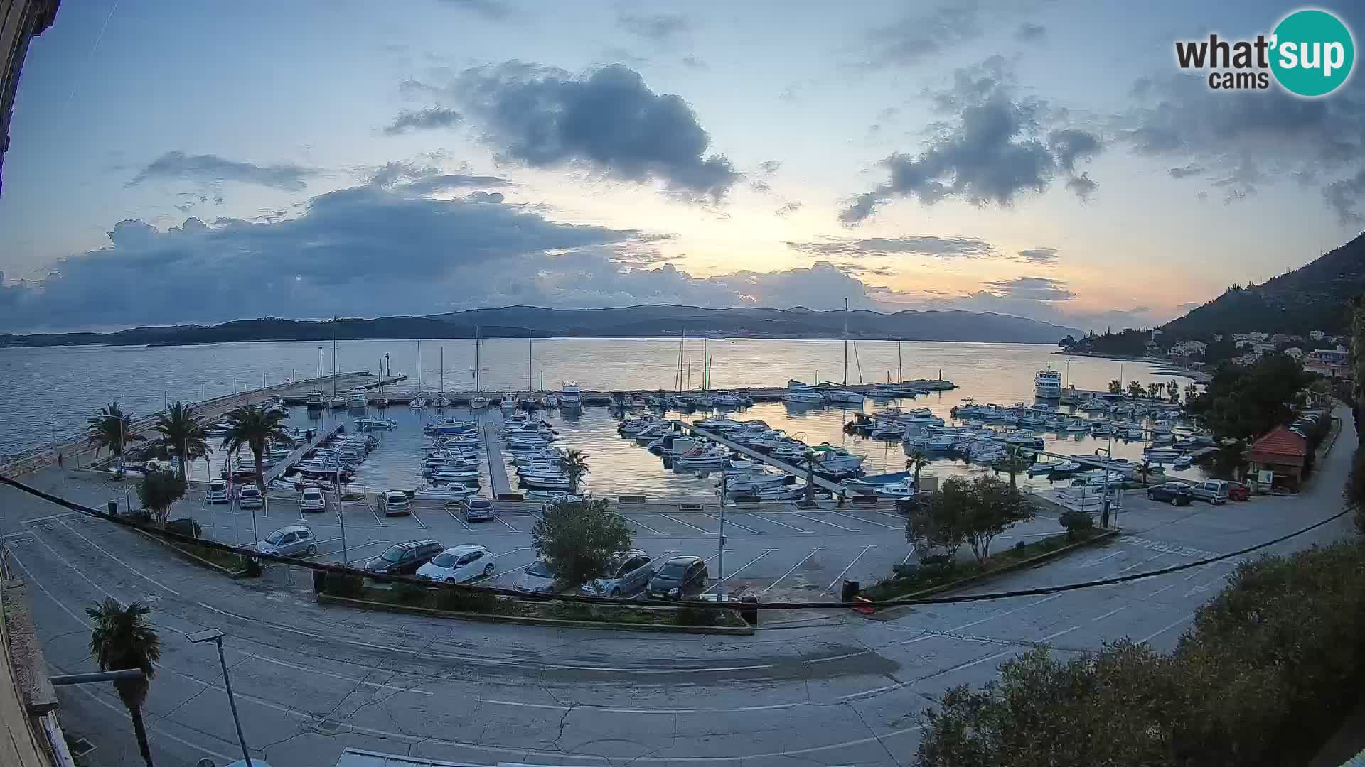 Webcam Orebić Riva – Ferry to Korčula Live