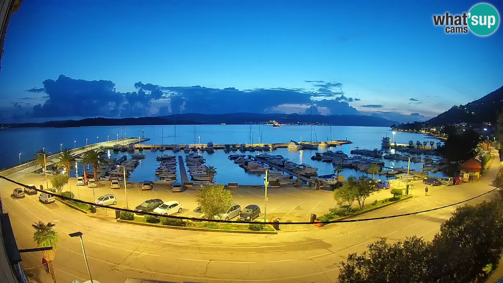 Webcam Orebić Uferpromenade – Fähre nach Korčula Live