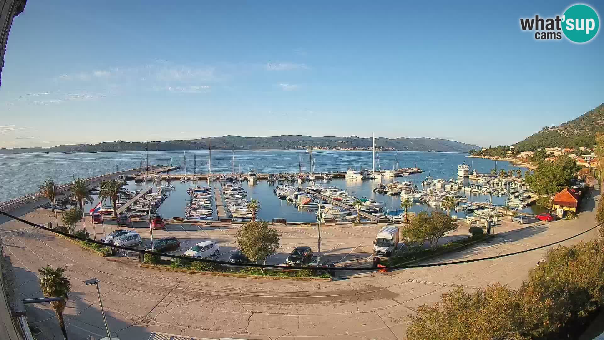 Webcam Orebić Riva – Ferry to Korčula Live