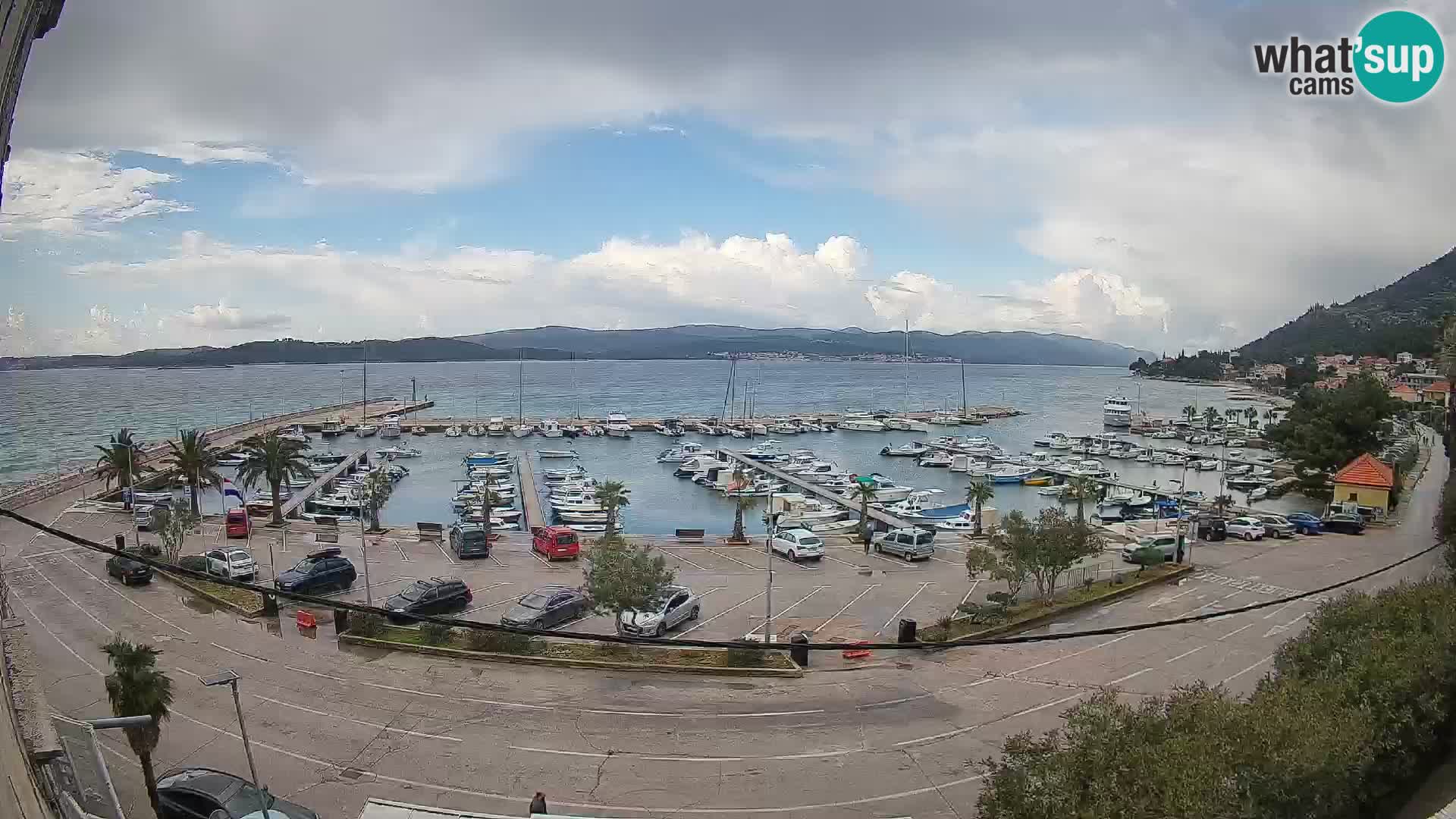 Webcam Orebić Riva – Ferry to Korčula Live