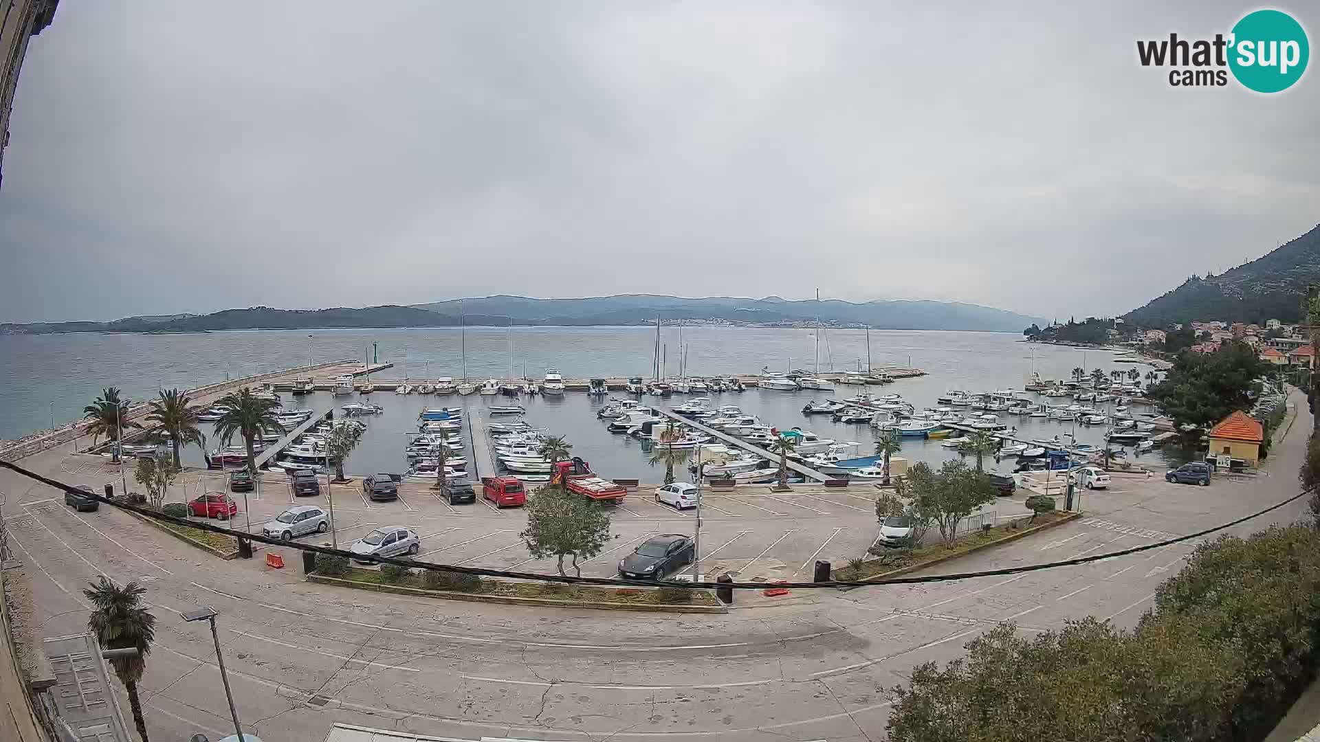 Webcam Orebić Riva – Ferry a Korčula en vivo