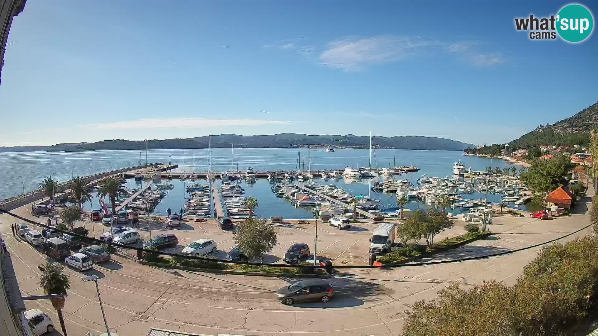 Webcam Orebić Riva – Ferry to Korčula Live
