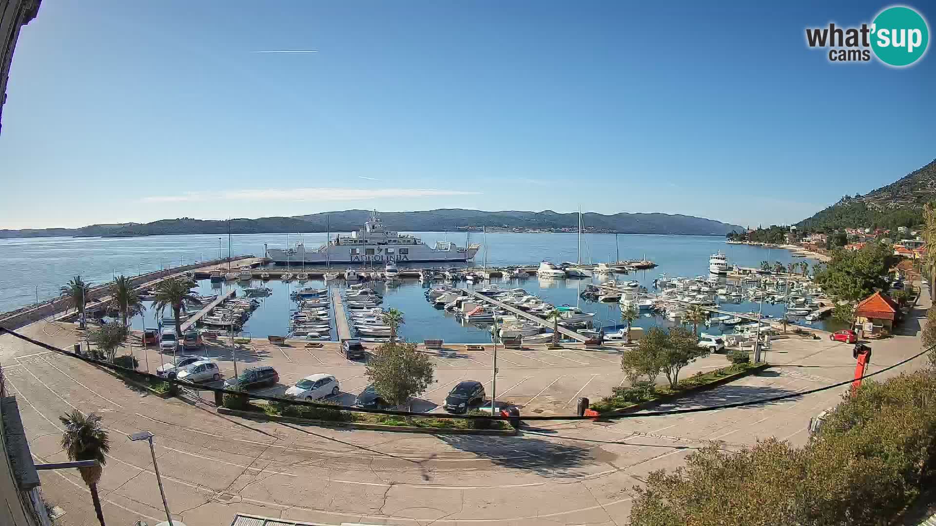 Web kamera Orebić Riva – Trajekt za Korčulu uživo