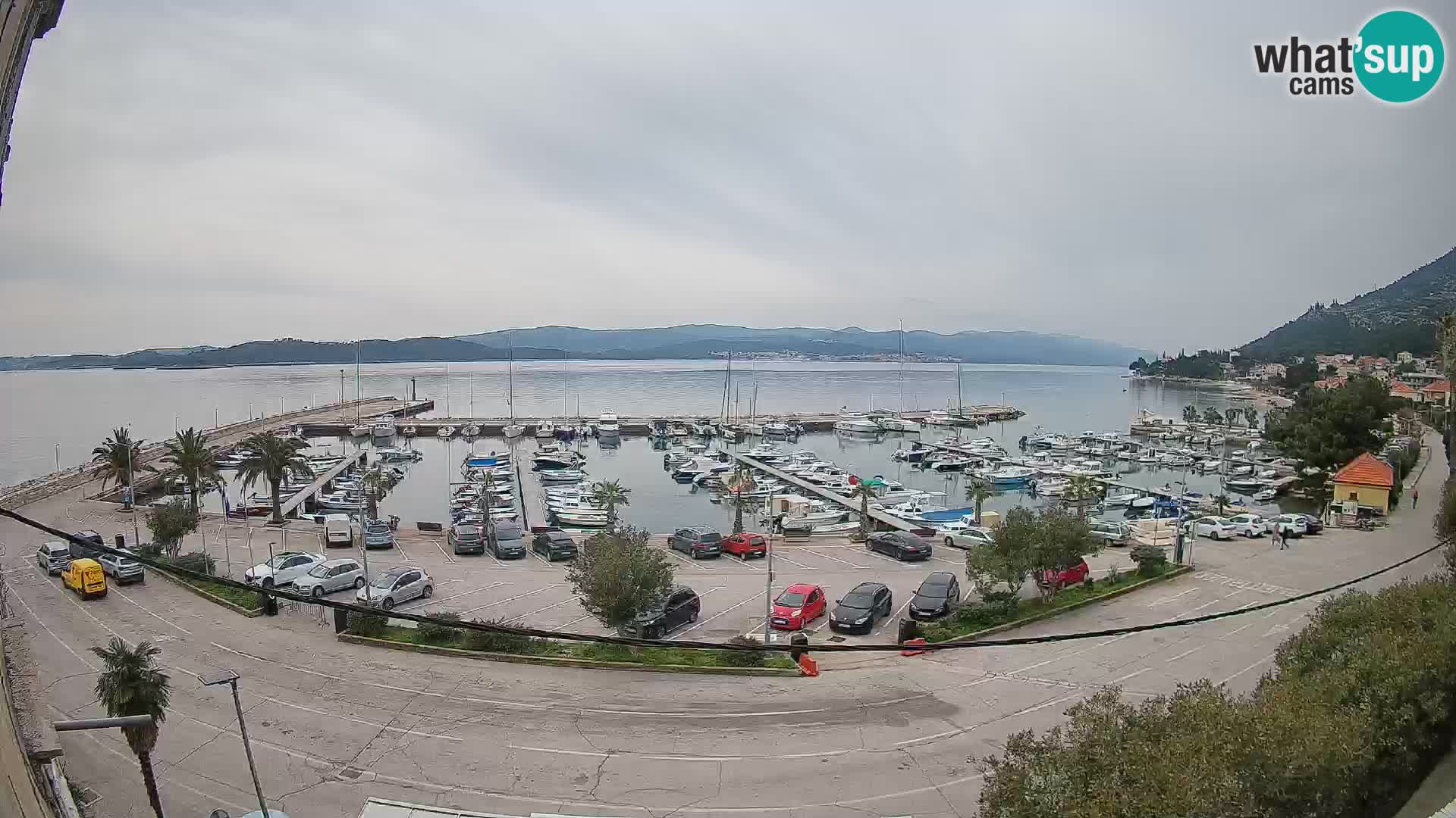 Webcam Orebić Riva – Ferry vers Korčula en direct