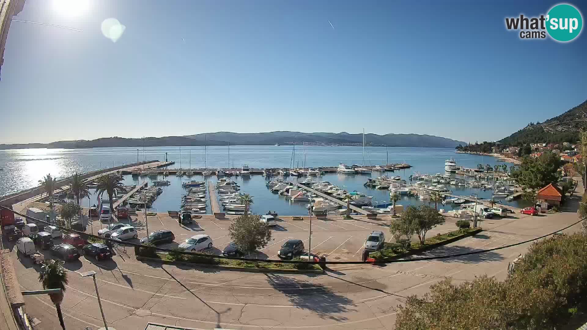 Webcam Orebić Riva – Ferry to Korčula Live
