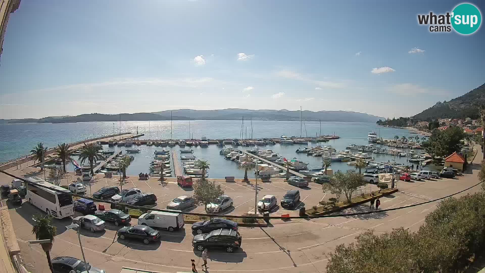 Webcam Orebić Riva – Ferry to Korčula Live