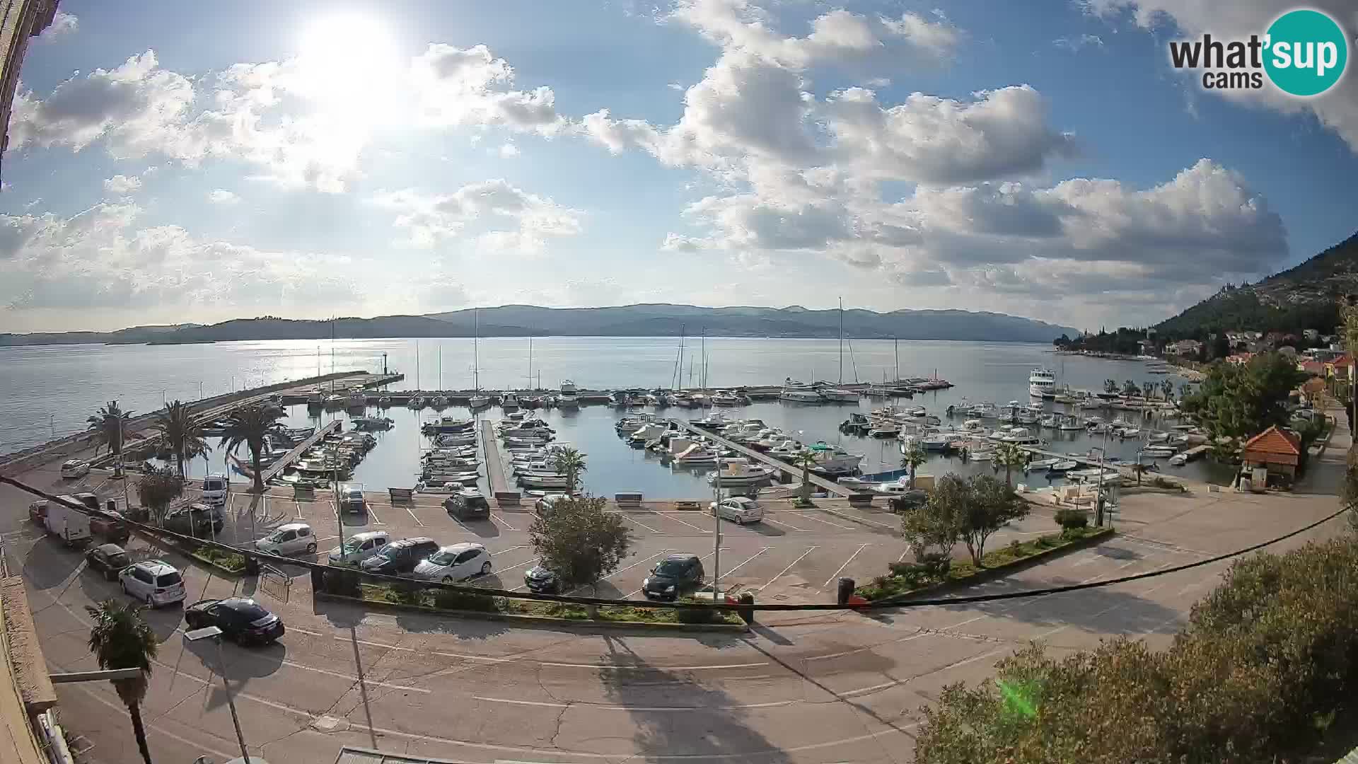 Web kamera Orebić Riva – Trajekt za Korčulu uživo