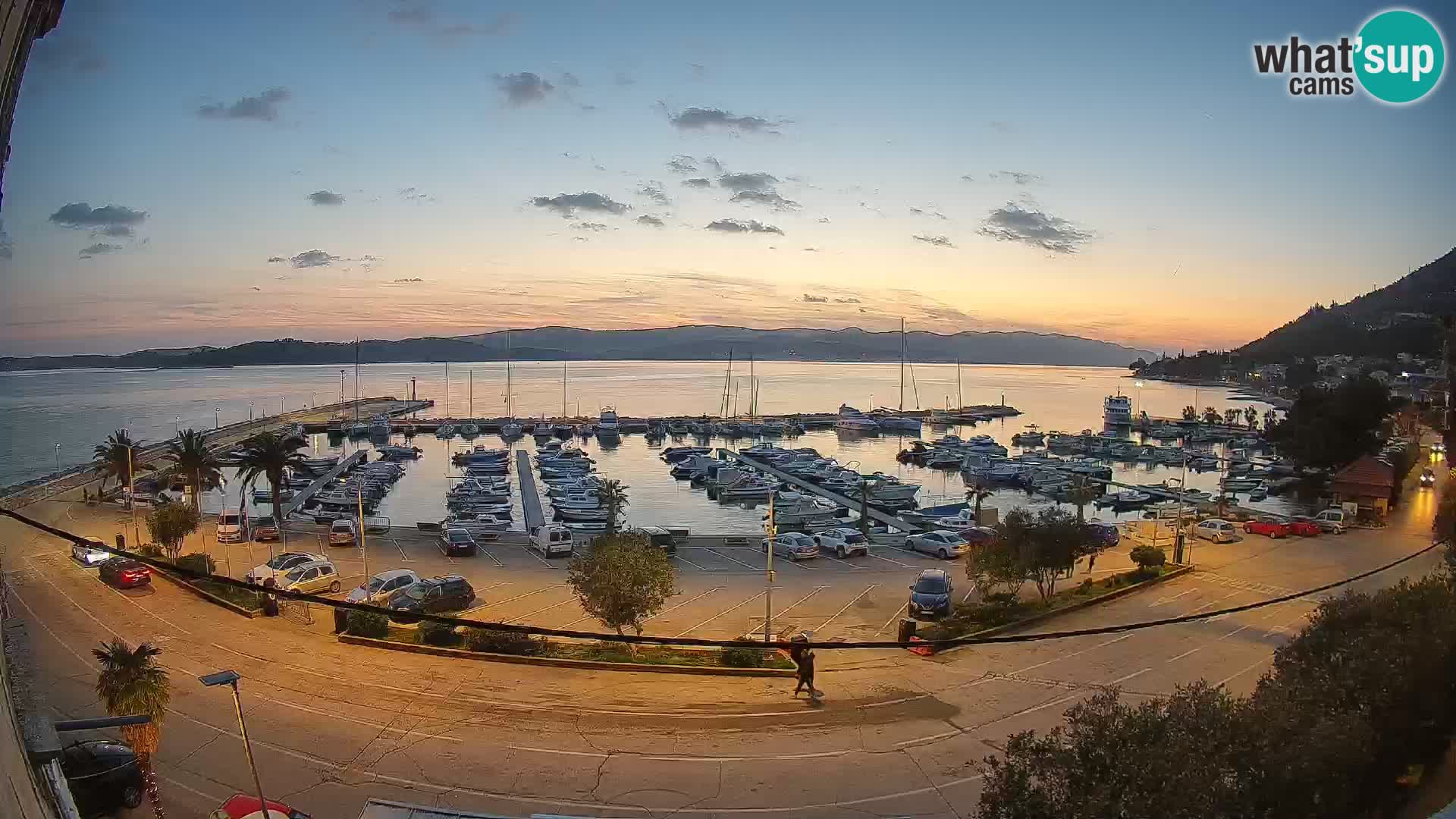 Webcam Orebić Riva – Ferry vers Korčula en direct