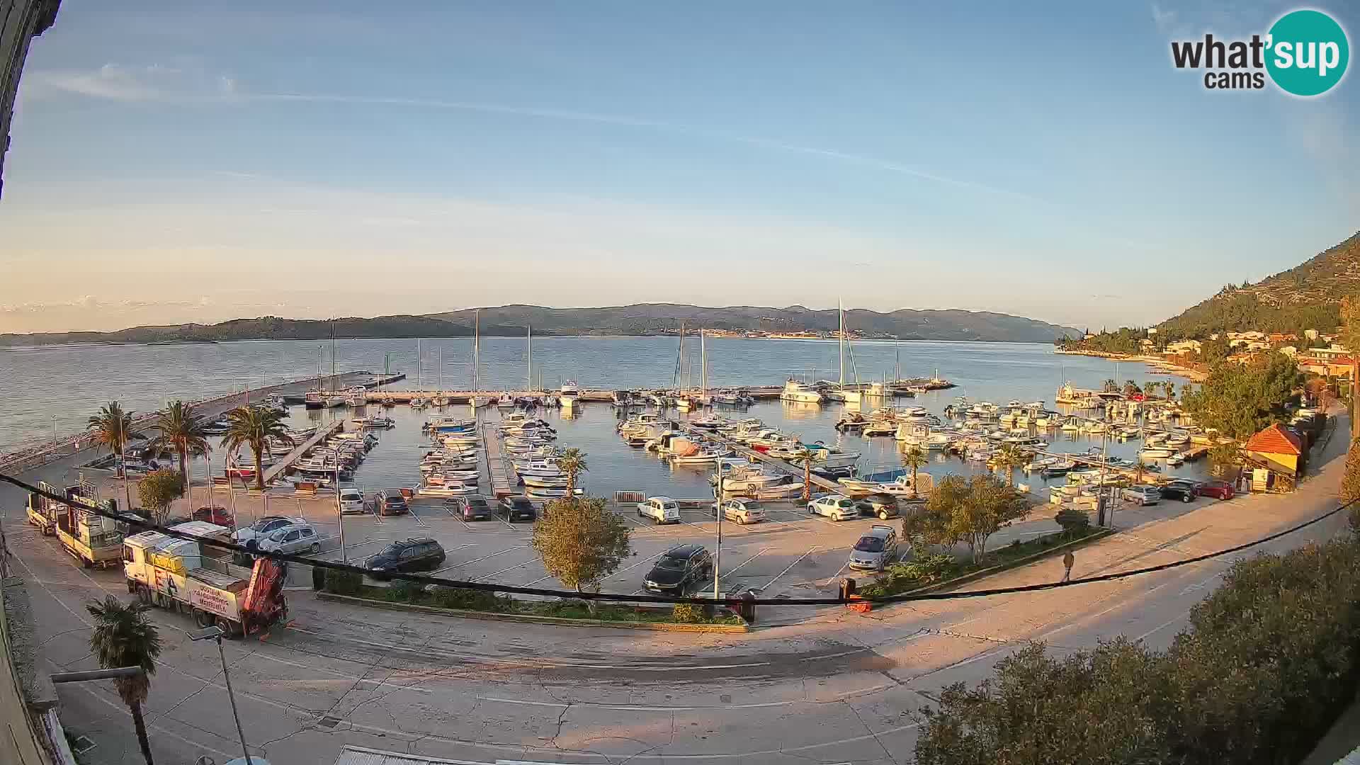 Webcam Orebić Riva – Ferry a Korčula en vivo