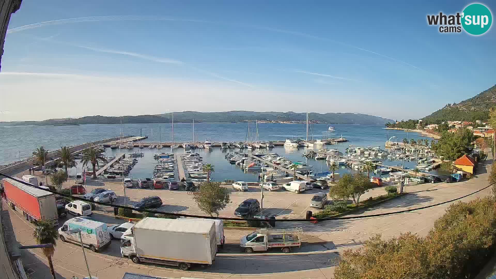 Webcam Orebić Riva – Ferry vers Korčula en direct