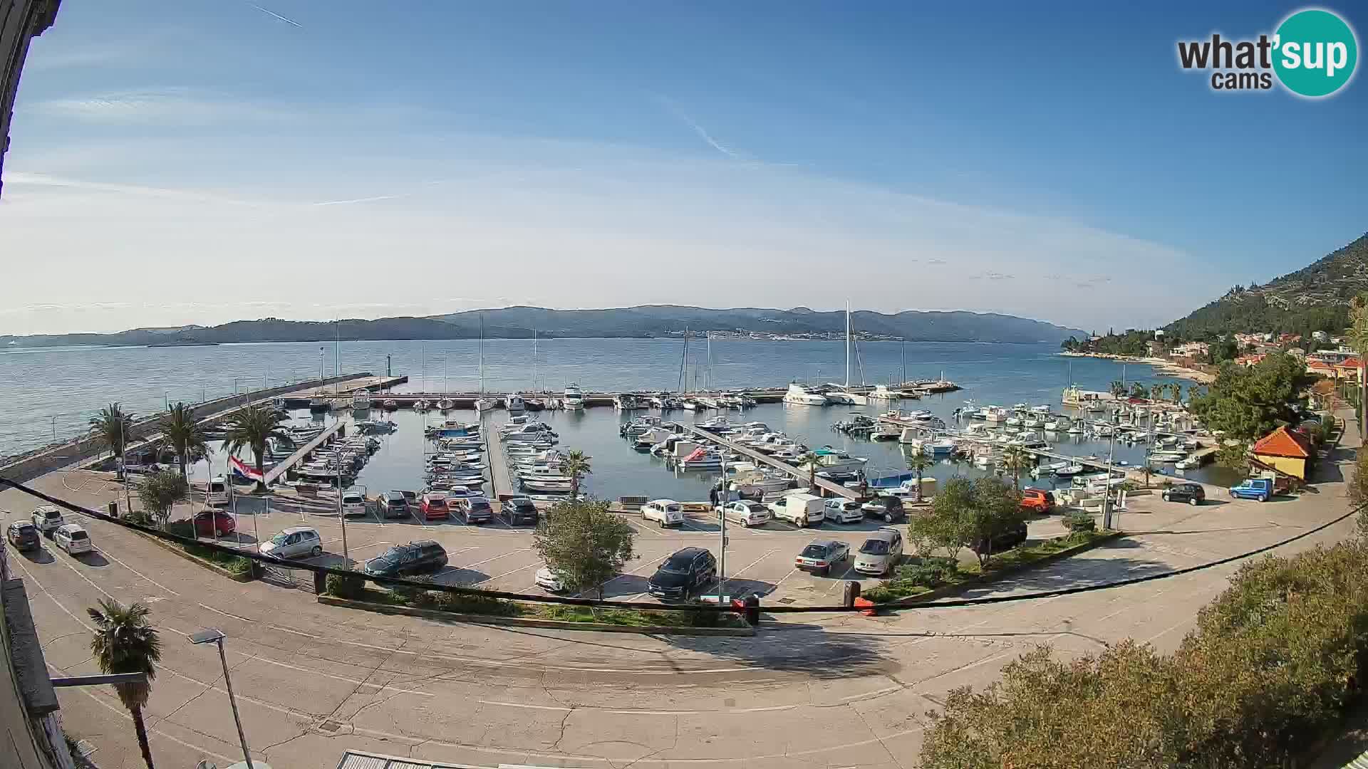 Webcam Orebić Riva – Ferry to Korčula Live