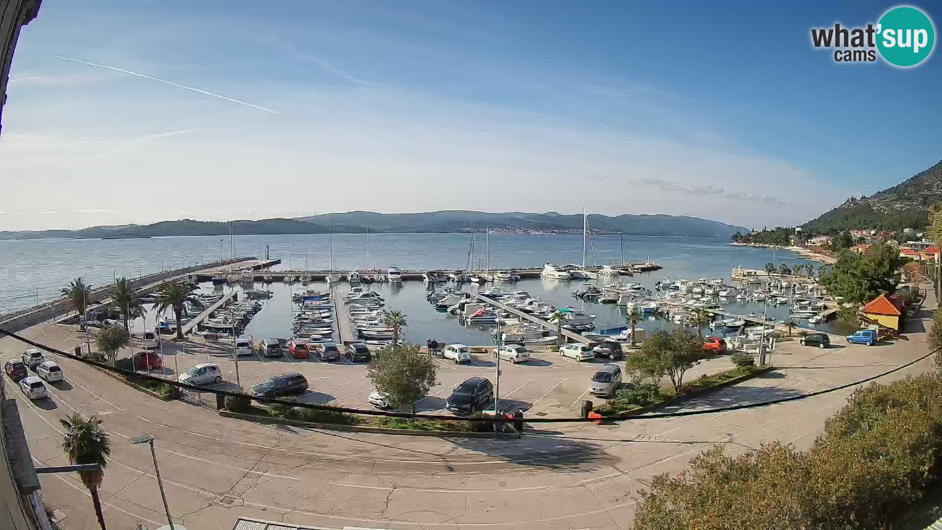 Webcam Orebić Uferpromenade – Fähre nach Korčula Live