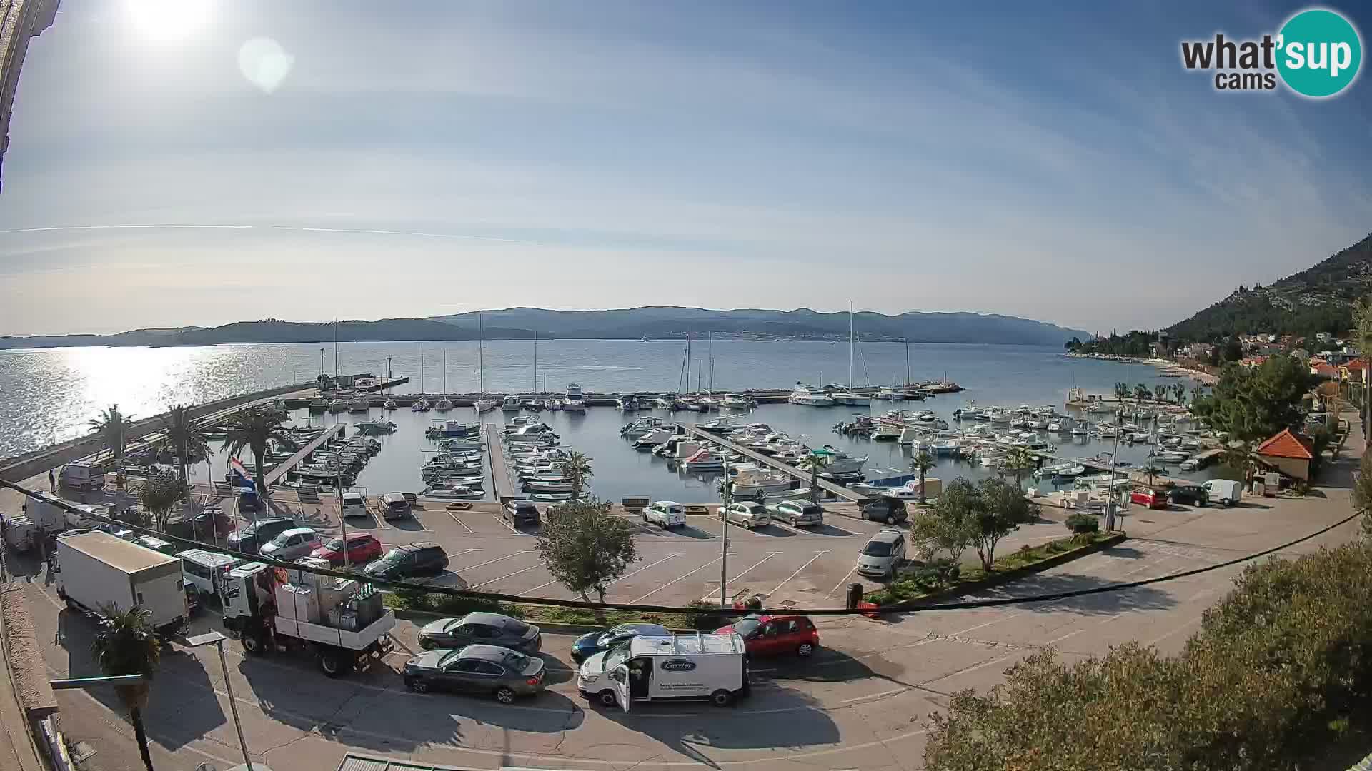 Web kamera Orebić Riva – Trajekt za Korčulu uživo