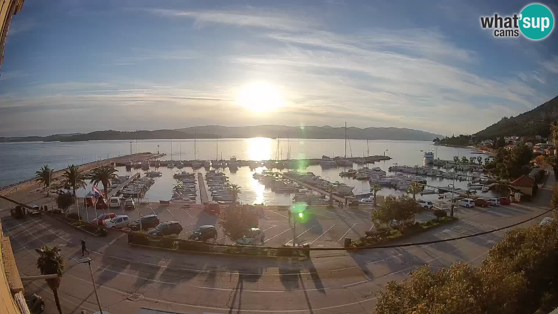 Webcam Orebić Riva – Ferry a Korčula en vivo