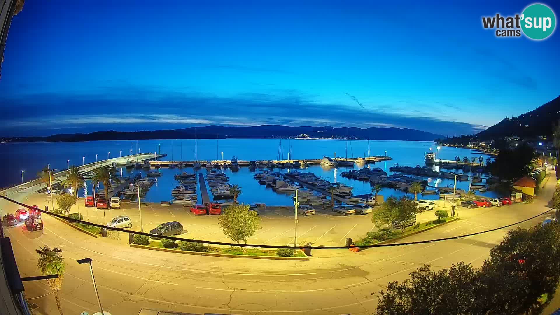 Webcam Orebić Riva – Ferry a Korčula en vivo