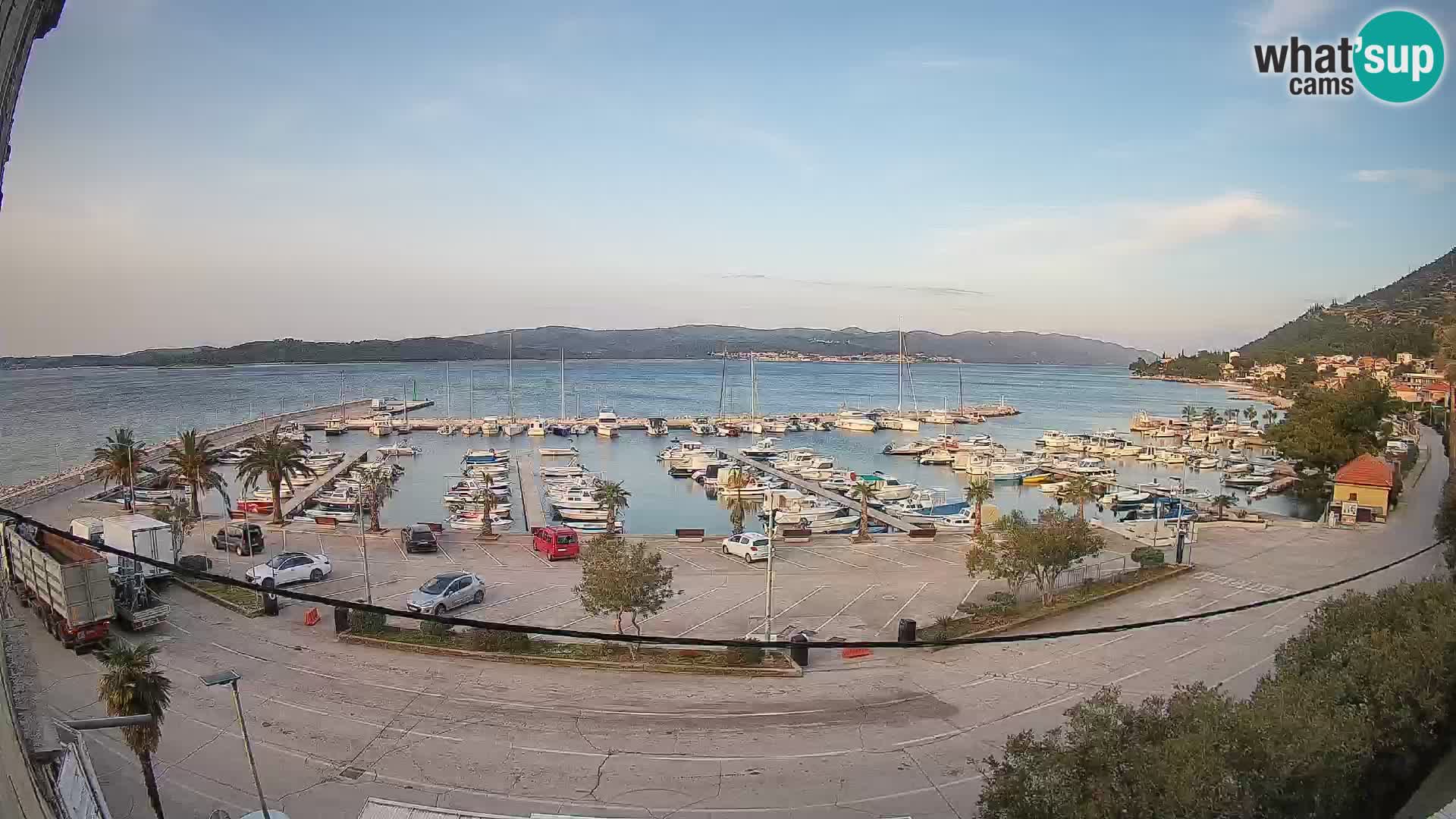 Webcam Orebić Riva – Ferry to Korčula Live