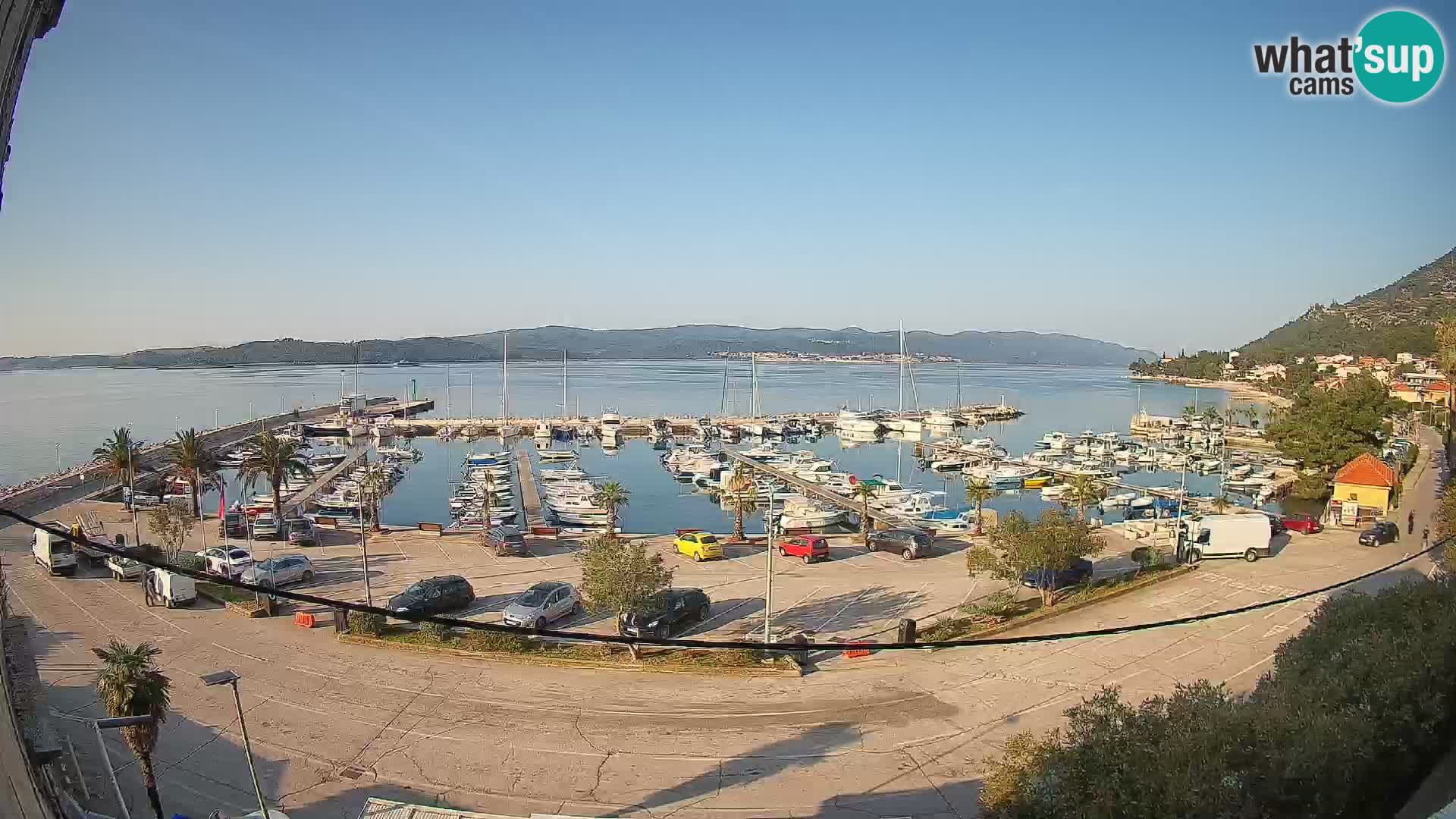 Webcam Orebić Riva – Ferry a Korčula en vivo