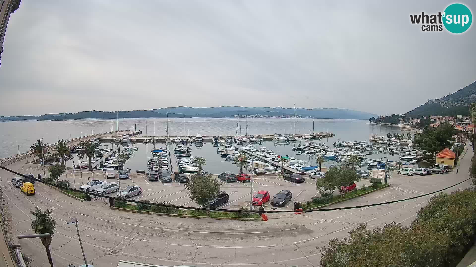 Webcam Orebić Riva – Ferry vers Korčula en direct