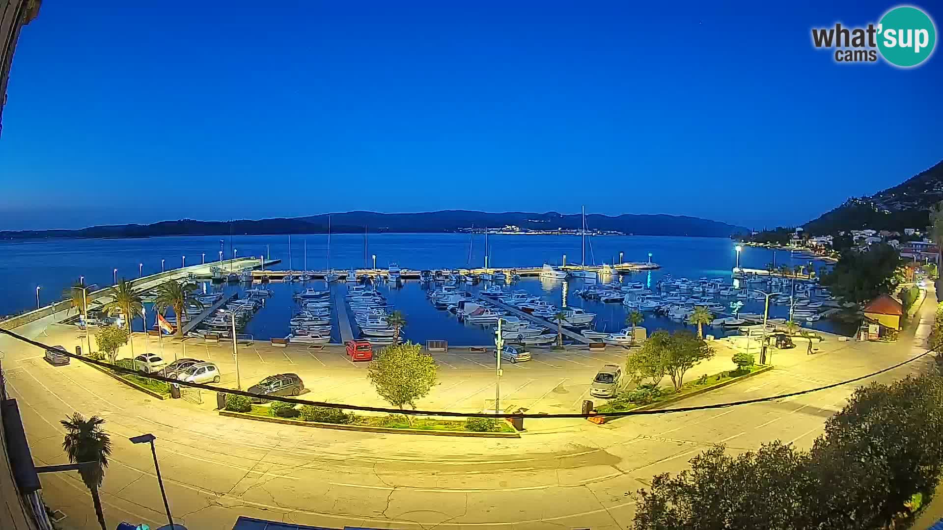 Spletna kamera Orebić Riva – Trajekt za Korčulo v živo